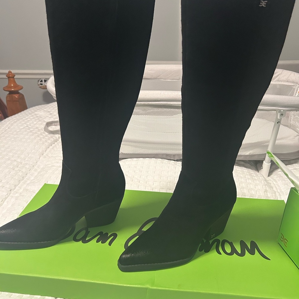 Sam Edelman Black Heeled Boots